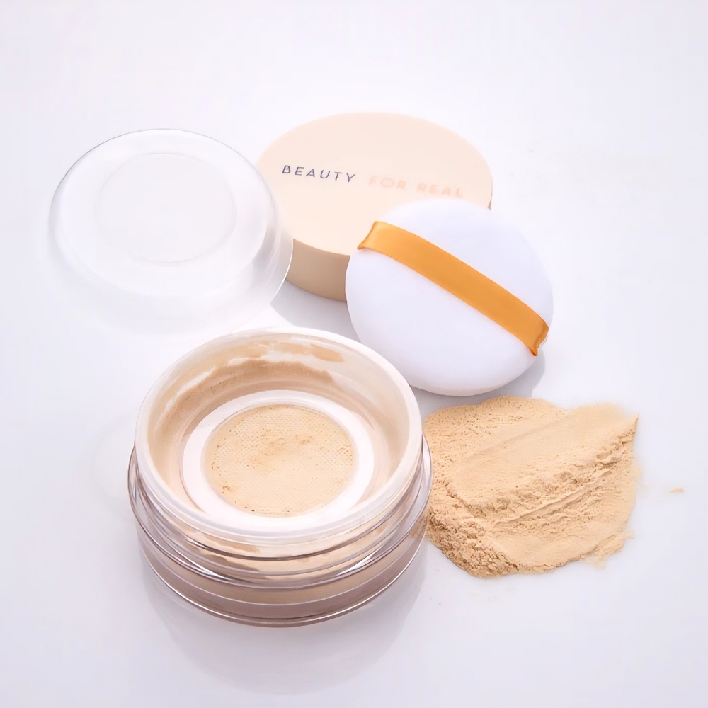 NIB Beauty For Real Hydra-Set Translucent Brightening Powder, 0.35 Fl Oz